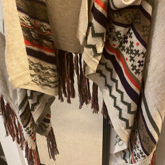 Line open front long heavy knit sweater size s - Picture 2 of 3